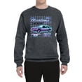 thumbnail image 2 of Ford Mustang GT The Boss Retro Neon Vintage | Mens Cars and Trucks Crewneck Graphic Sweatshirt, Charcoal, Medium, 2 of 4