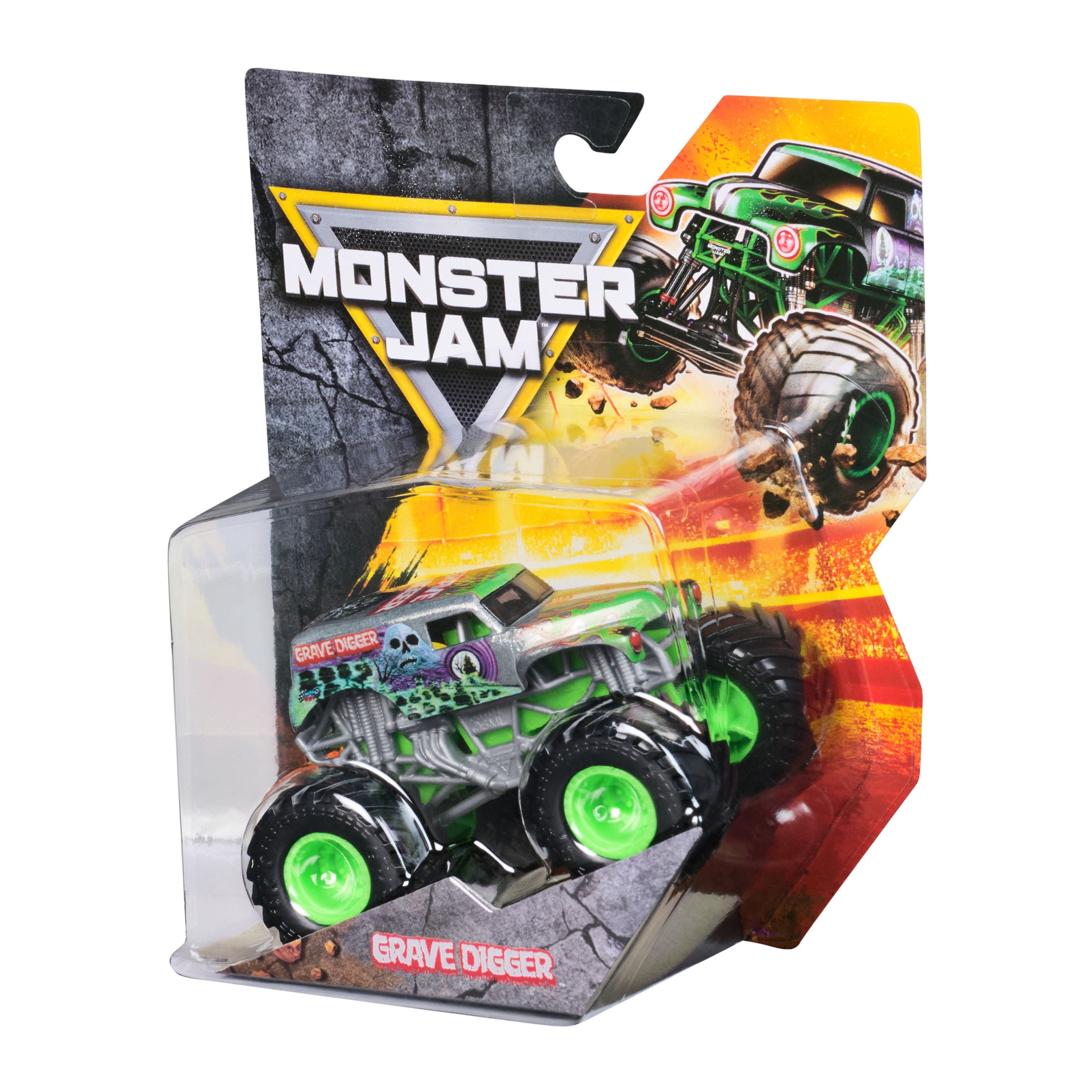 Monster Jam, Grave Digger Monster Truck 1:64 Scale Die-Cast Toy Vehicle (1 Car; Styles May Vary, Items May Not be Pictured)