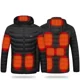 thumbnail image 3 of Chaqueta calefactable de 11 áreas para hombre y mujer, chaquetas calefactoras eléctricas de invierno para exteriores con USB, abrigo térmico deportivo cálido, ropa, chaleco calentable, 3 of 5