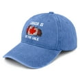 thumbnail image 1 of Canada Is Not For Hat Vintage Cotton Washed Baseball Caps Adjustable Dad Hat Crazy Funny Custom, 1 of 6