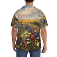 thumbnail image 3 of Honeii Vibrant Wildflower Meadow for Men's Short-Sleeved Button-Up Collared Shirt Featuring A Pocket, Perfect for Beach Vacations, And Travel Adventures.-X-Large, 3 of 5