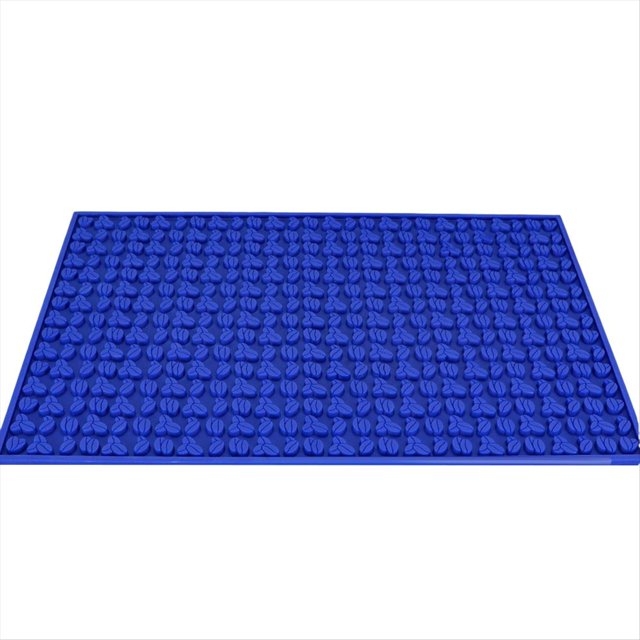 Alfombrilla de Bar de 45 X 30 X 0,8 cm, Antideslizante, de PVC, para Servicio de Bar, Color Azul Oscuro