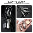 thumbnail image 3 of Small Pocket Pill Box Keychain,Portable Waterproof Pill Case Stainless Steel Travel Pill Container Keychain Pill Holder, 3 of 7