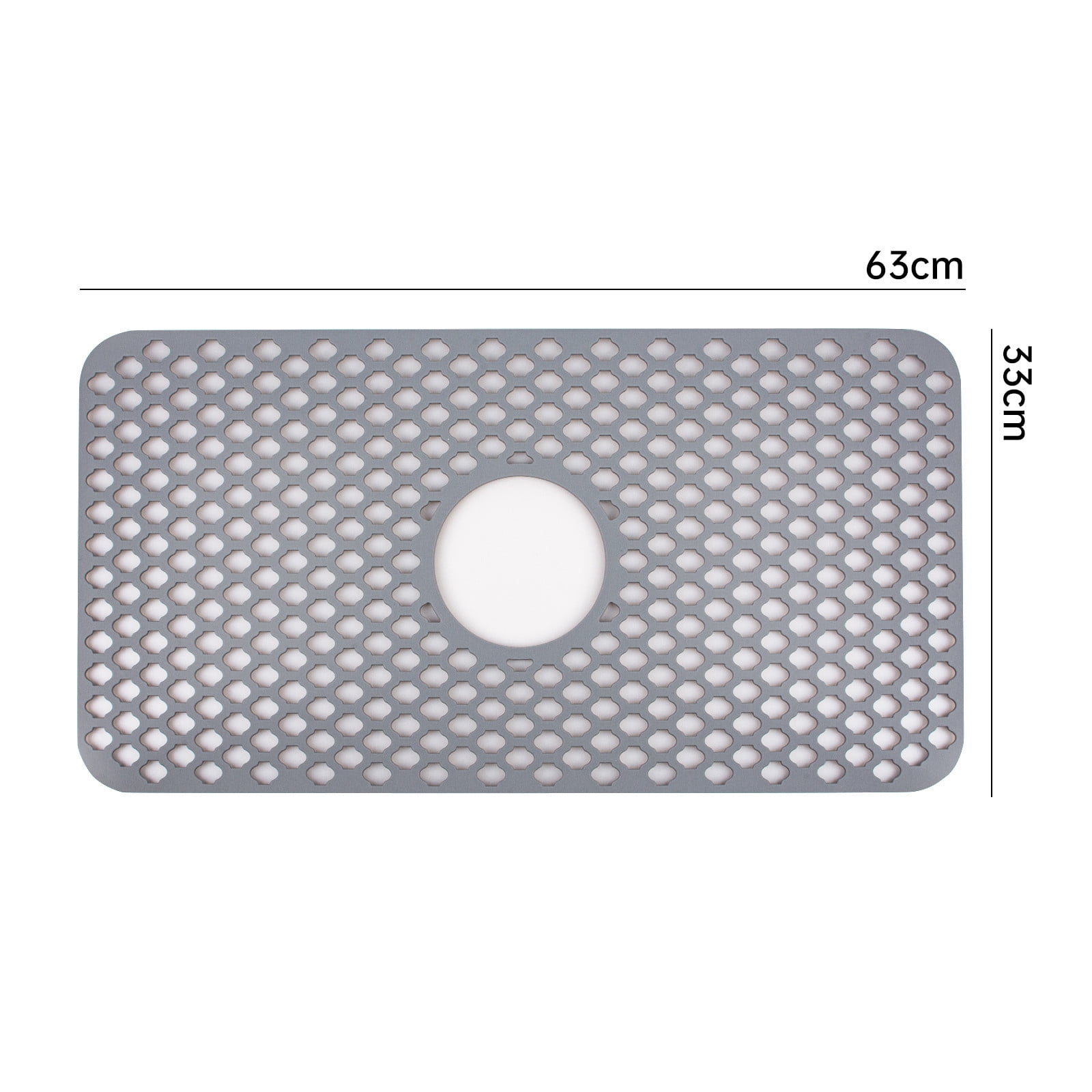 Silicone Sink Mat Rear Kitchen Sink Protector Accessory Folding Non-slip Sink Mats For Bottom Of Stainless Steel Porcelain Sink 3PCS