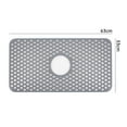thumbnail image 4 of Fiudx Tapete Protector para Fregadero, Diseño Antideslizante de Silicona, Patas Elevadas para Facilitar El Drenaje, Resistente Al Calor Hasta 260 °C, Protege y Seca Los Platos, Ajuste Universal para, 4 of 6