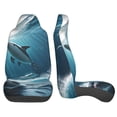 thumbnail image 3 of Yiaed Ice Blue Ocean Cute Dolphin A Print Car Seat Covers,Universal Auto Seats Protector Fits for Car,SUV Sedan,Truck,Automotive Seat Covers & Accessories(Two packs), 3 of 7