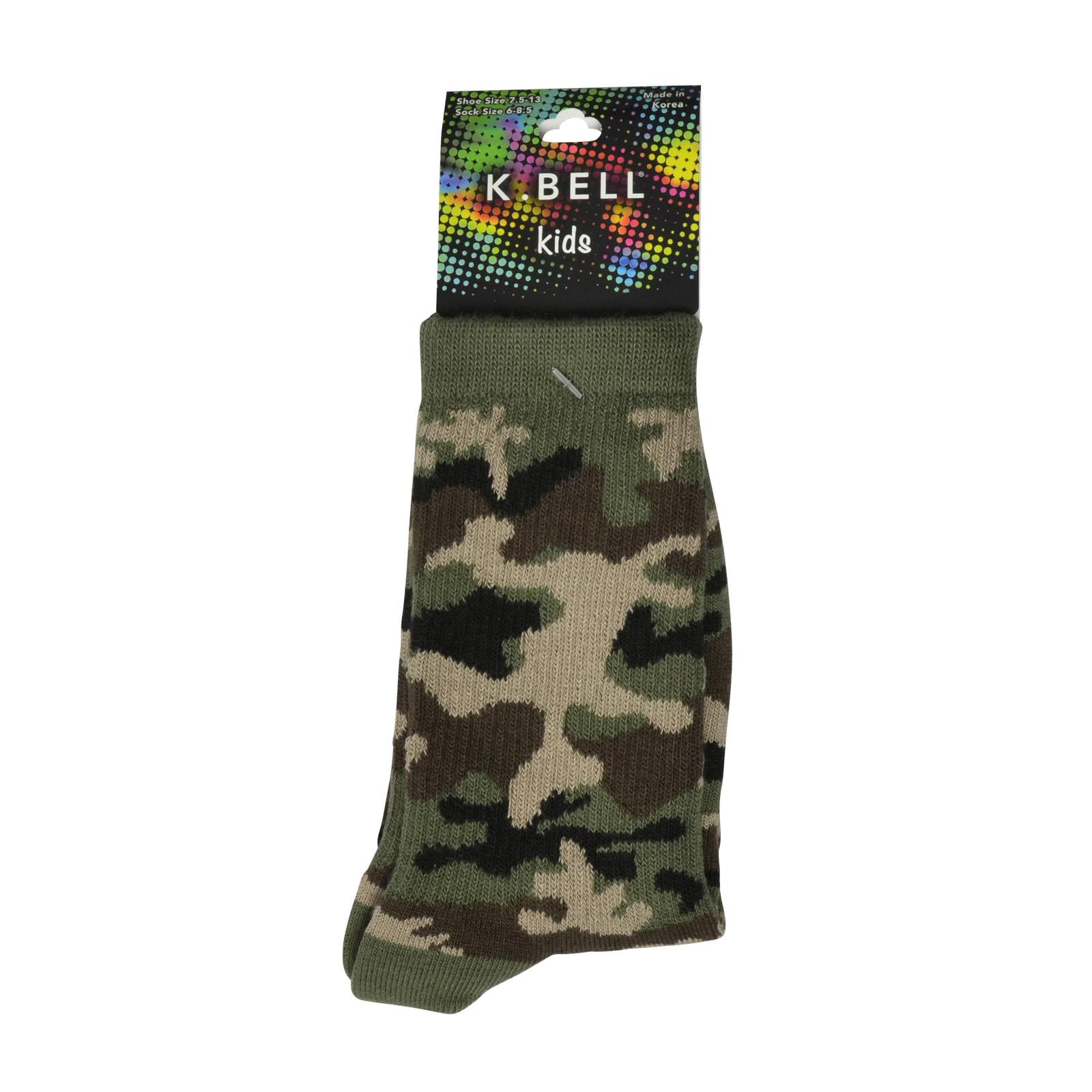 camouflage socks. 2 pairs of childrens trainer socks boys and girls
