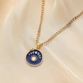 thumbnail image 1 of Simple personalidad luz lujo nicho metal hueco retro brújula moneda colgante collar mujer X2821-2 JFHHH pequeña, 1 of 5