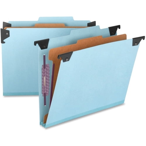 Smead FasTab Hanging Classification Folder with SafeSHIELD Fastener Letter - 8 1/2' x 11' Sheet Size - 2' Expansion - 2 x 2S Fastener(s) - 1' Fastener Capacity for Folder - 2/5 Tab Cut - Top Tab Locat