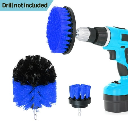 3Pcs/Set Cleaning Drill Brush Wall Tile Grout Power Scrubber Tub Cleaner Combo,