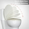 thumbnail image 4 of M optimized Toilet Seat, Plastic Toilet Seat With Soft Close, Never Loosen, Easy Clean, 17inch / 19inch Round Toilet Seat, Elongated Toilet Seat, 4 of 7