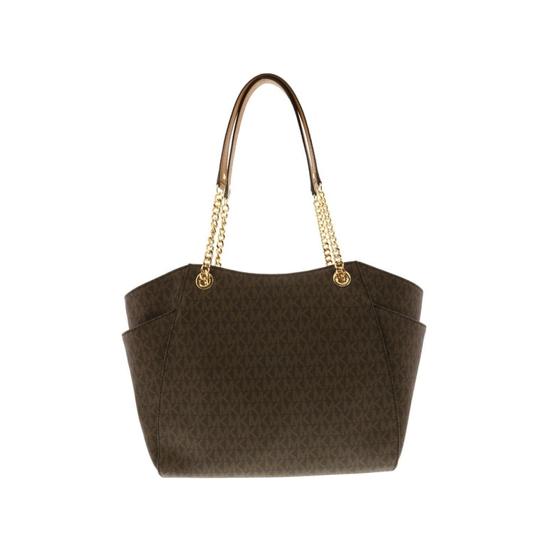 MICHAEL KORS JET SET TRAVEL ACORN LARGE SAFFIANO TOTE BAG – The