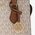 thumbnail image 4 of Michael Kors Women's Sheila Small Faux Saffiano Leather Satchel (Vanilla) 35S3G6HS5B-149, 4 of 10
