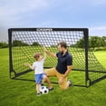 thumbnail image 2 of Juego de porterías de fútbol ECHOSAMEN Kids de 6 x 4 pies con conos de fútbol y escalera, 2 of 7