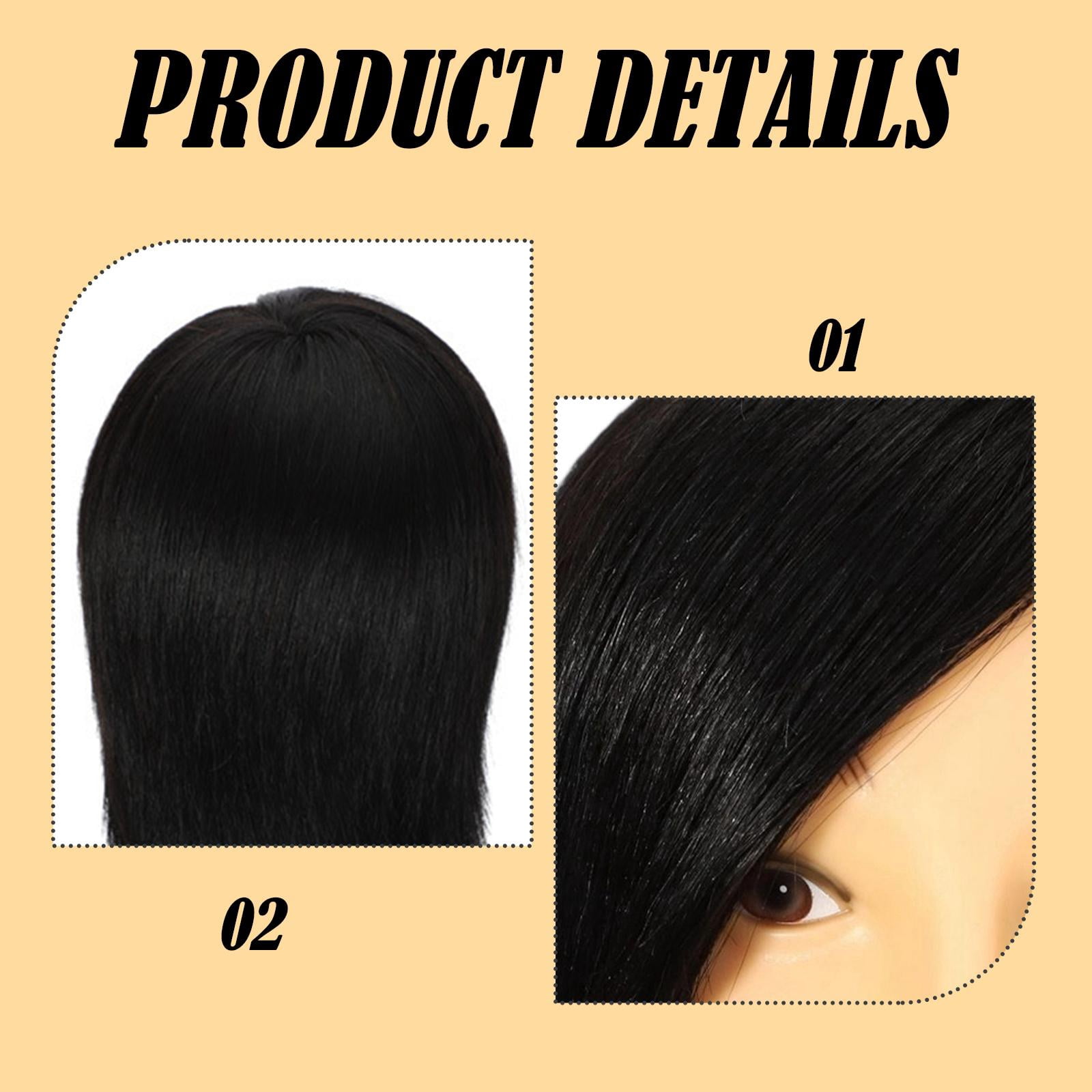 EHJRE Male Mannequin Head Cosmetology Mannequin Doll Hairstyling Gift Hairdresser Training Doll Training Head for Braiding Curling
