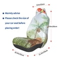 thumbnail image 3 of Wukai Watercolor African Animals Wildlife Full Set Car Seat Covers with Soft Padding Universal Auto Front Seats Protector and Cushion Mat, 3 of 5