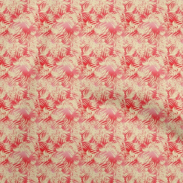 oneOone Cotton Poplin Red Fabric Abstract Craft Projects Decor Fabric Printed By The Yard 56 Inch Wide
