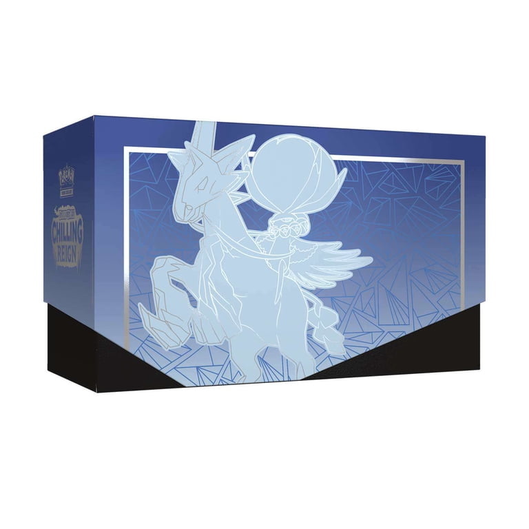 Pokemon Sword & Shield Chilling Reign ICE Rider Calyrex Elite Trainer Box  (8 Booster Packs, 65 Card Sleeves, 45 Energy Cards & More) - Walmart.com