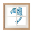 thumbnail image 1 of Blue Ocean Dolphin Illustrate Frame Wall Tabletop Display 4 Openings Picture, 1 of 3