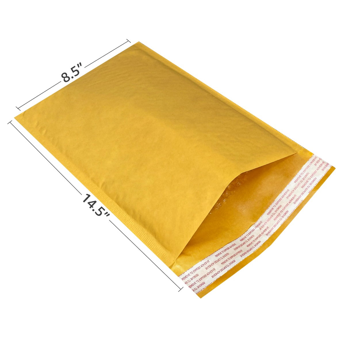 StarBoxes 200 Kraft Bubble Mailers 8.5x14.5" - #3 Self-Seal Padded Envelopes