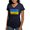 Navy, variant on CafePress - Flag Of Ukraine T Shirt - Women's V-Neck Dark T-Shirt