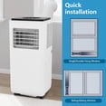 thumbnail image 7 of Kselythan 8000 BTU Portable Air Conditioner, 3-in-1 Portable AC Units with Remote Control, Room Air Conditioner with Cool, Dehumidifier and Fan Function, 7 of 7