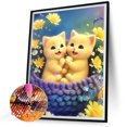 thumbnail image 2 of Pintura de diamante 5D DIY Kit de gato de taladro redondo completo Decoración del hogar Artesanía (10) Hugtrwg Para estrenar, 2 of 9
