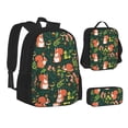 thumbnail image 2 of Naloa Forest Squirrel Print Large Capacity Backpack Lunch Bag Pencil Case Combination 3 Piece Set for Student, 2 of 8