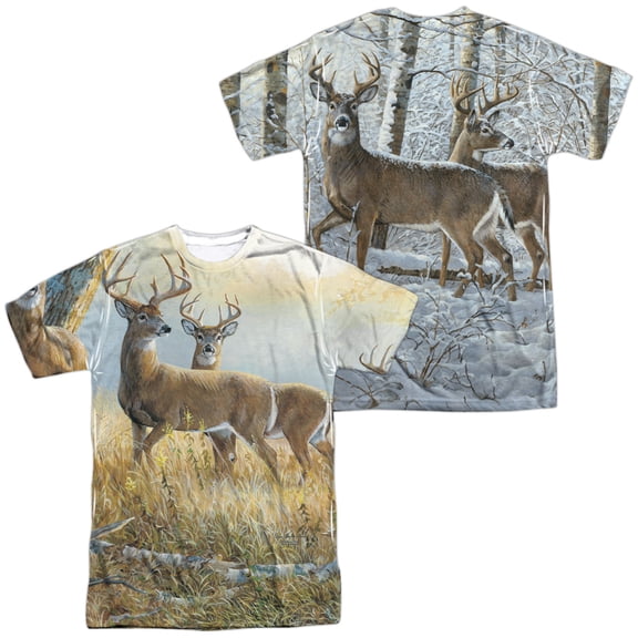 Wild Wings Warm and Cold Unisex Adult Sublimated Costume T Shirt (Front/Back), X-Large Multicolor