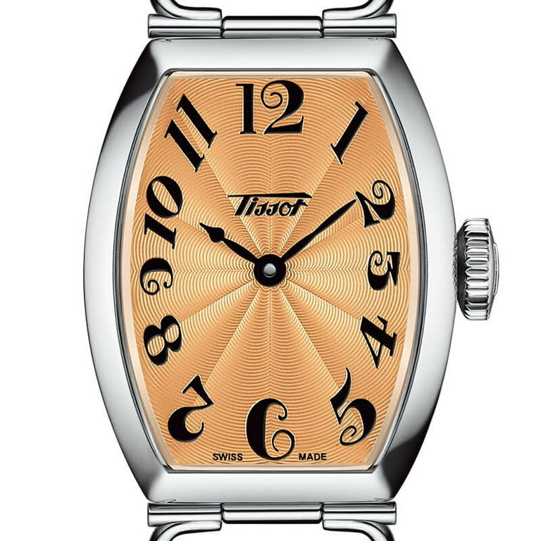 稀少 TISSOT(ティソ) Heritage Porto Quartz Ladies Watch Tissot Heritage Porto Mechanical White Dial Leather Strap