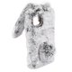 thumbnail image 1 of Caja Del Teléfono, Funda Protectora Duradera Del Teléfono De La Felpa Orejas De Conejo TPU Gris Para 11, 1 of 7