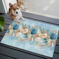 thumbnail image 3 of 2x3 Ft Entryway Area Rug, Beach Coastal Blue Kitchen Rug Runner Washable Floor Mat, Nautical Shell Starfish Coral Summer Non Slip Indoor Door Mat Throw Carpet for Bathroom Living Room Bedroom, 3 of 8