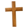 thumbnail image 6 of POPETPOP Solid Wood Cross Wall Decor for Home with Natural Beige Grain Pattern and Easy Installation, 6 of 8