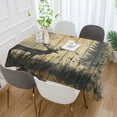 thumbnail image 5 of Qxltty Forest Deer Shadow Square Tablecloth 54×72in Thick Wrinkle Resistant Heat Proof Durable Table Cover for Dining Table, 5 of 9