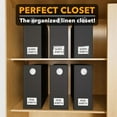 thumbnail image 5 of SpaceAid 6 Pack Sheet Organizers and Storage, Queen & King Size, Black, Fabric, 5 of 7