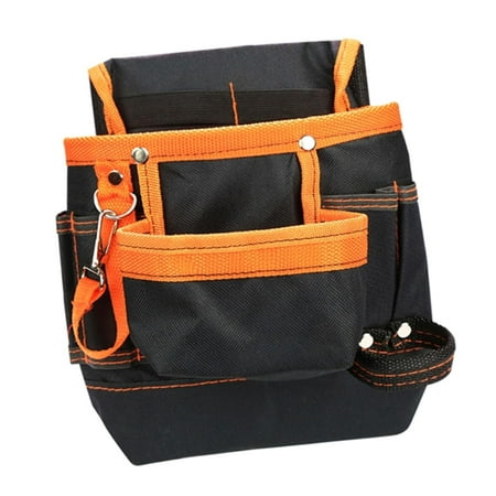 

Waist Belt Tool Storage Pouch Organizer for Electricians Technician Multi Purpose Orange