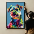 thumbnail image 6 of Border Terrier Dog Canvas Wall Art Poster Prints Colorful Pop Animal Art Wall Decor Dog Picture Artwork Pet Dog Painting Poster for Home Bedroom Living Room Decoration Framed, 6 of 6