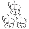 thumbnail image 4 of GETAJGHSD 3Pcs Iron Hanging Flower Pots Metal Planter Holder for Garden and Office Use 20X15.5X11CM, 4 of 8