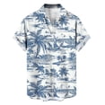 thumbnail image 3 of BRGZLK Men's Short Sleeve Hawaiian Shirt Floral Button Down Shirts Tropical Holiday Beach Shirts Lightweight Summer Tops, 3 of 5