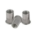 thumbnail image 1 of 50pcs M6 Rivet Nut Kit Carbon Steel Flat Head Thread, 1 of 2