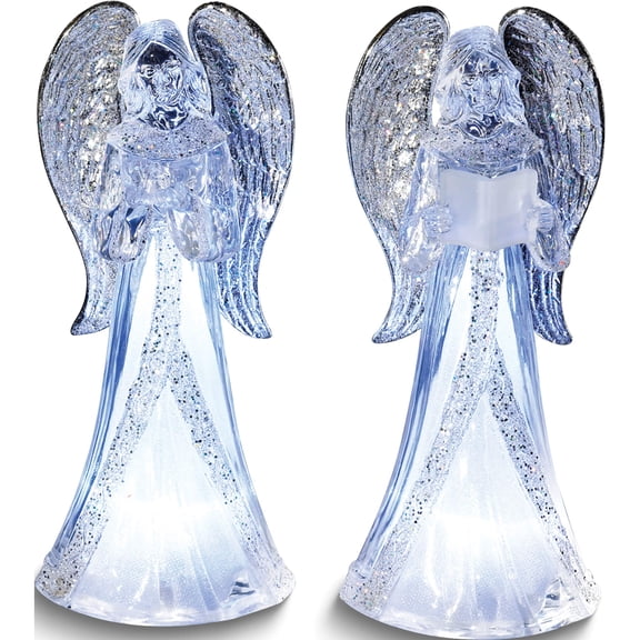 Fashion Led Lighted Angel 2-Piece Set (3.75 X 4) Made In China gm15758