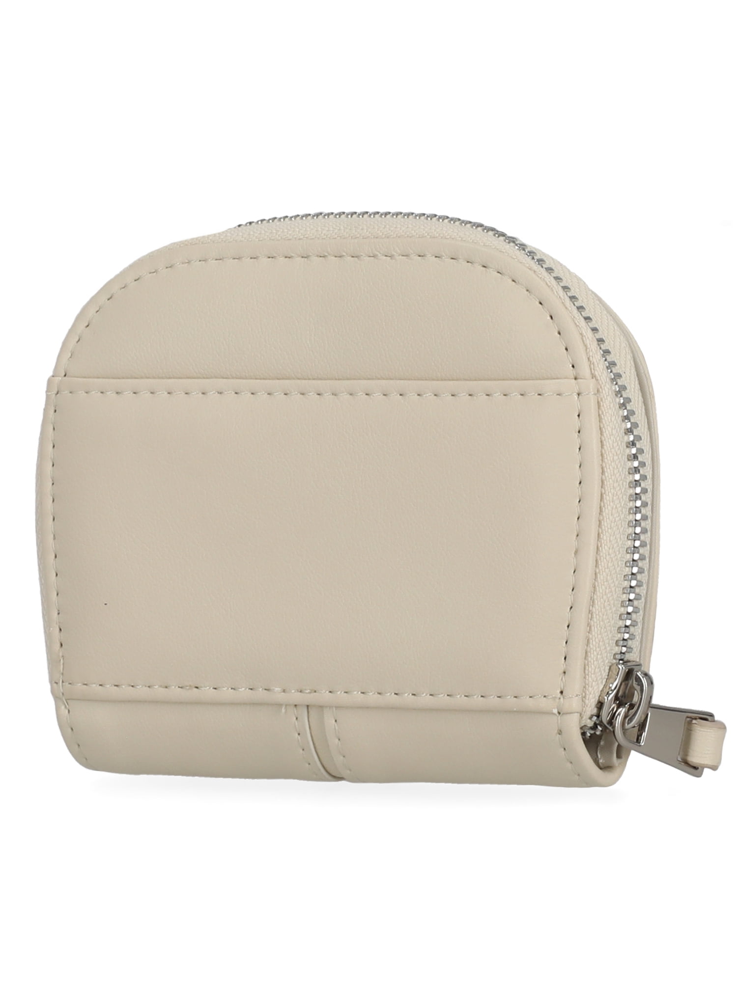 Time and Tru Women's Becca Zip Around Wallet Solid Beige