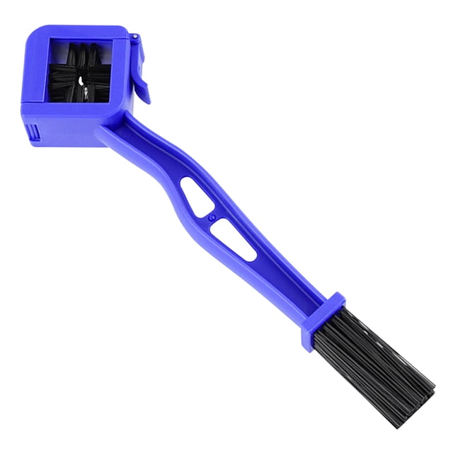Cepillo para limpiar cadenas de motocicletas cepillo limpiador de cadenas de bicicleta de montaña (azul)