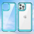 thumbnail image 5 of Dteck Case For iPhone 12 Pro Max,Shockproof Rubber Soft TPU Bumper Heavy Duty Acrylic Clear Hard Phone Case Cover,For iPhone 12 Pro Max 6.7 inch,Skyblue, 5 of 8