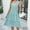 Blue, variant on Women Dresses Sleeveless Sexy V-neck Dresses Solid Fashion Dresses White Trendy Skirt Size S