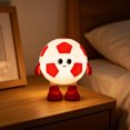 thumbnail image 5 of Cevemin Football Night Light Pat Light Bedroom Decoration - Soft Silicone Touch Control Dimmable Warm White & 7 Color Changing Night Light with Timer Rechargeable for Bedroom Night Stand Home Decor, 5 of 7