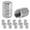 Silver, variant on 1Pc Aluminum Alloy Tire Air Cap Cover Universal Valve Stem Caps for Cars and Motorcycles Dustproof Protection for Exterior Auto Modification