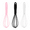 pink+black+white, variant on 3 Pcs Premium Colorful Kitchen Mini Silicone Whisks - Mini Whisk Set Egg Beater for Stirring Cooking.