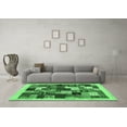 thumbnail image 3 of Ahgly Company Indoor Round Abstract Emerald Green Contemporary Area Rugs, 8' Round, 3 of 4