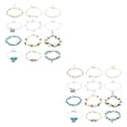 thumbnail image 3 of serony 12 Pieces Ankle Bracelets Creative Colour-fast Durable Comfortable Ankles Chains Exquisite Chic Girls Anklets for Dress Decor Type 4 Type 8 2Set, 3 of 6
